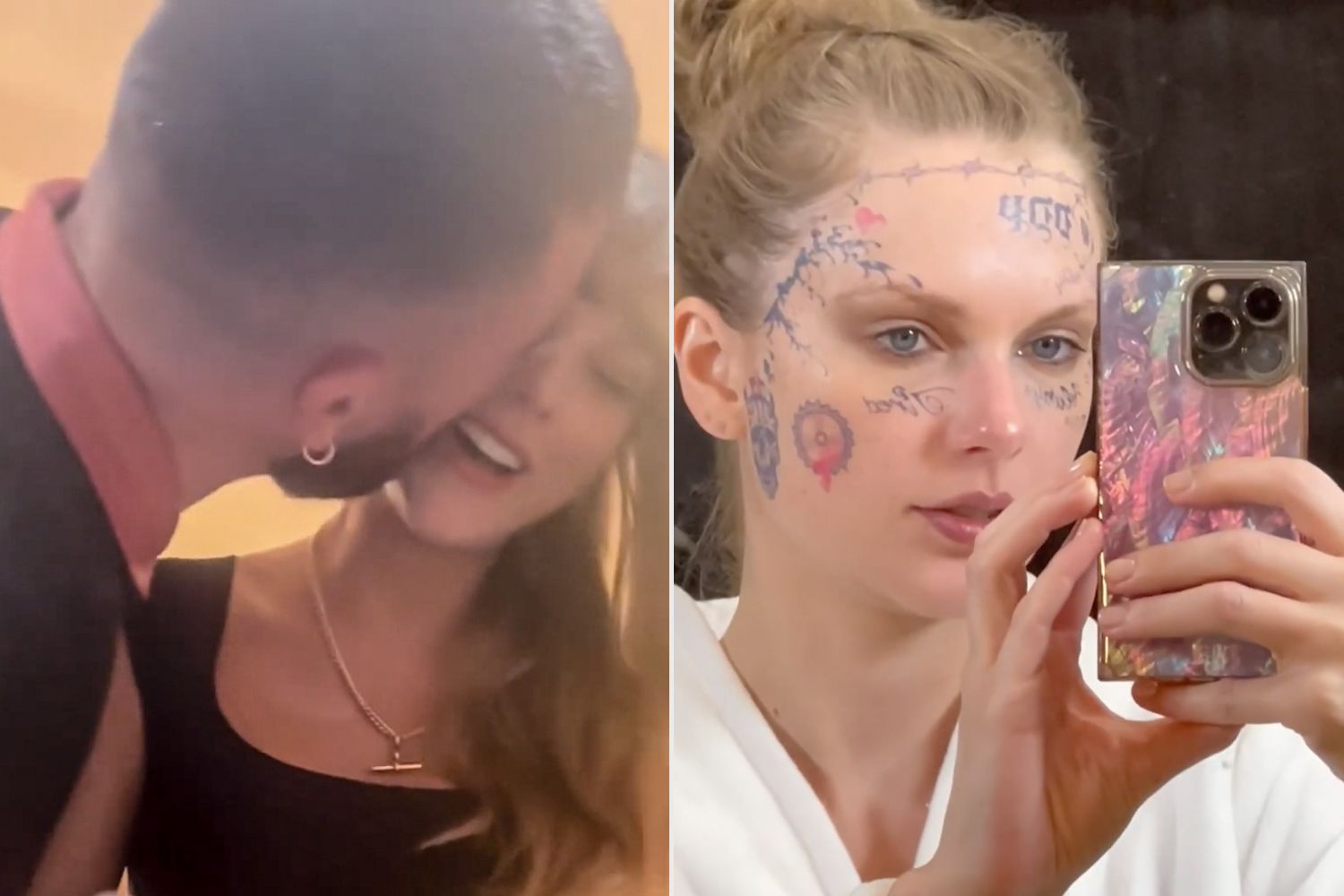 Travis Kelce kisses Taylor Swift in intimate home video shared by singer to celebrate ‘Fortnight’
