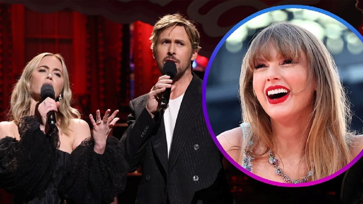 Taylor Swift has reacted to Ryan Gosling performing a re-written version of her hit All Too Well on Saturday Night Live (SNL) and given it two thumbs up.