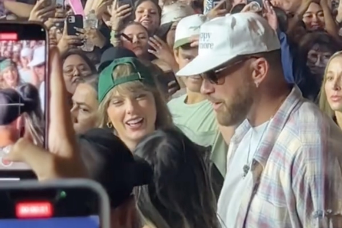 Taylor Swift and Travis Kelce delight fans with an unexpected dance and crowd, igniting joy among festival-goers.