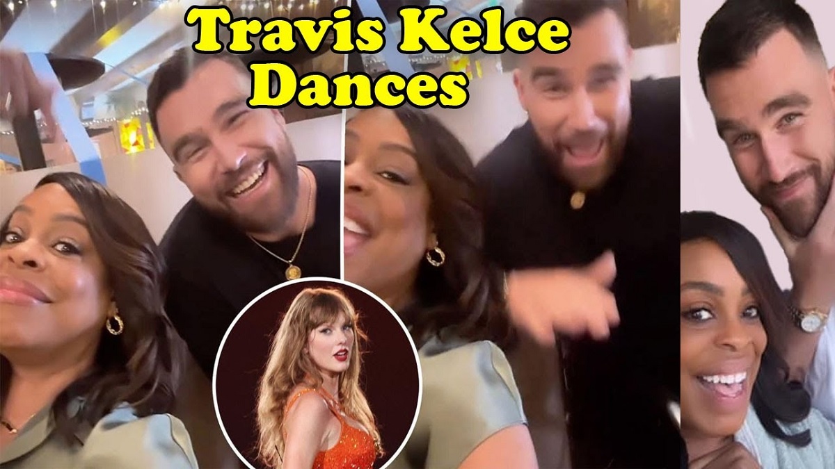 Travis Kelce dances with co-star Niecy Nash on set as Taylor Swift continues Eras Tour in Paris