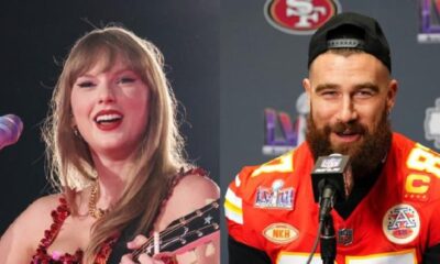 Fans Gush Over Seeing Taylor Swift Blow Travis Kelce a Kiss During Eras Tour Show: ‘They’re Just the Cutest’