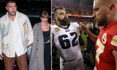 Is this how Taylor Swift and Travis Kelce's relationship ends? Fans reveal bizarre conspiracy theory involving his brother Jason after spotting sign of the couple's fate during Eagles' win over the Chiefs