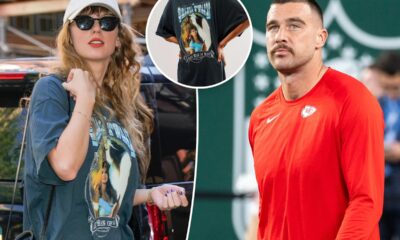 Jason Kelce playfully teases Travis for his dad-like filming style during a Taylor Swift concert, complete with the flash on.