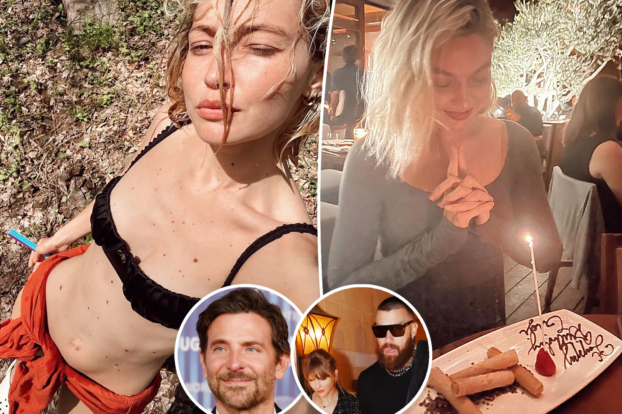 ‘Grateful’ Gigi Hadid posts photos from secret Carmel trip with Bradley Cooper, Taylor Swift, Travis Kelce