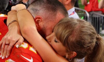 Taylor Swift dons 'TNT' bracelet crafted by Michelle Wie with Travis Kelce's assistance.