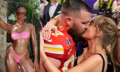 Travis Kelce's former partner Kayla Nicole expresses frustration with Taylor Swift fans, urging them to give her space and privacy.