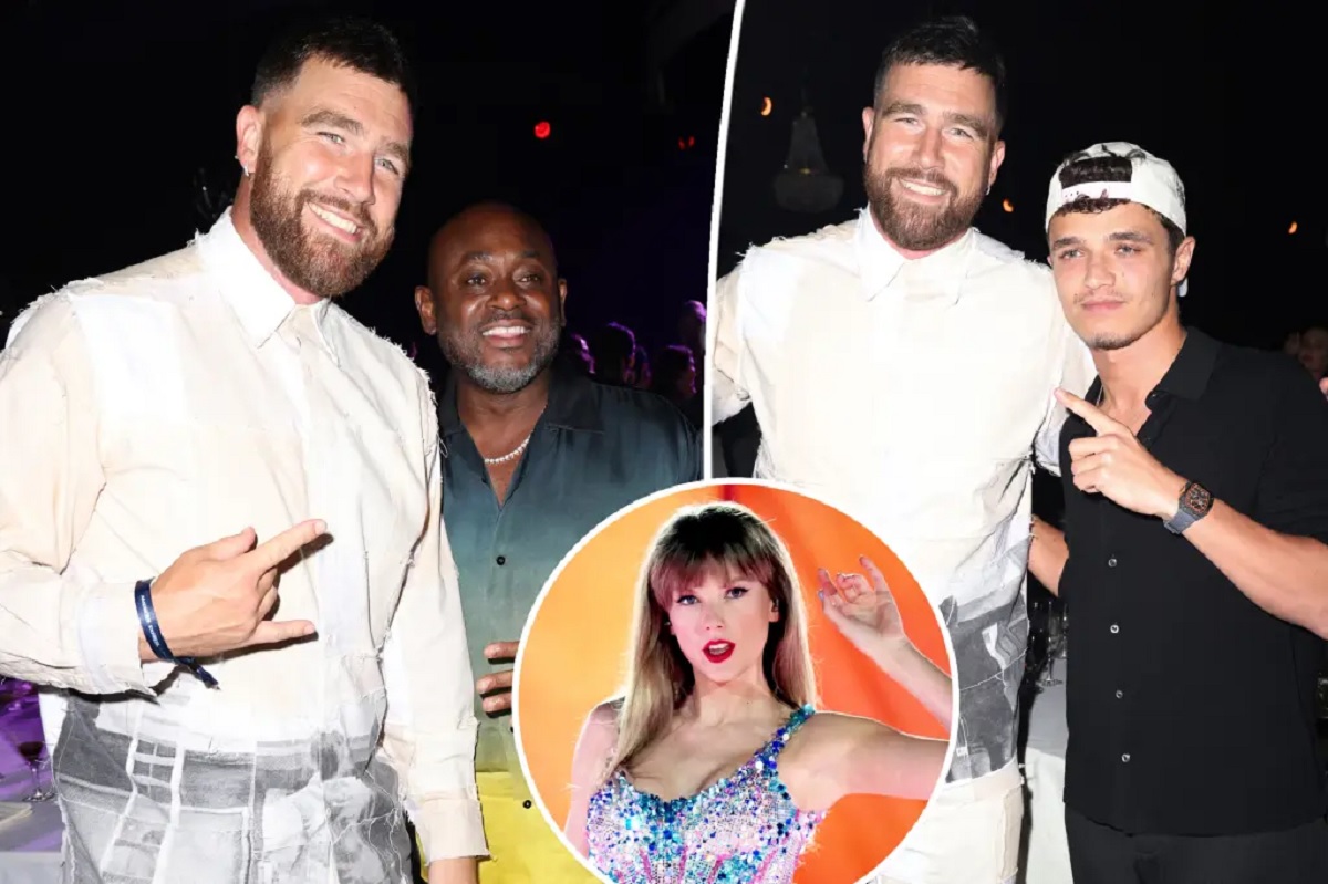 Travis Kelce’s solo night out at F1 Miami Grand Prix as Taylor Swift prepares for Eras Tour