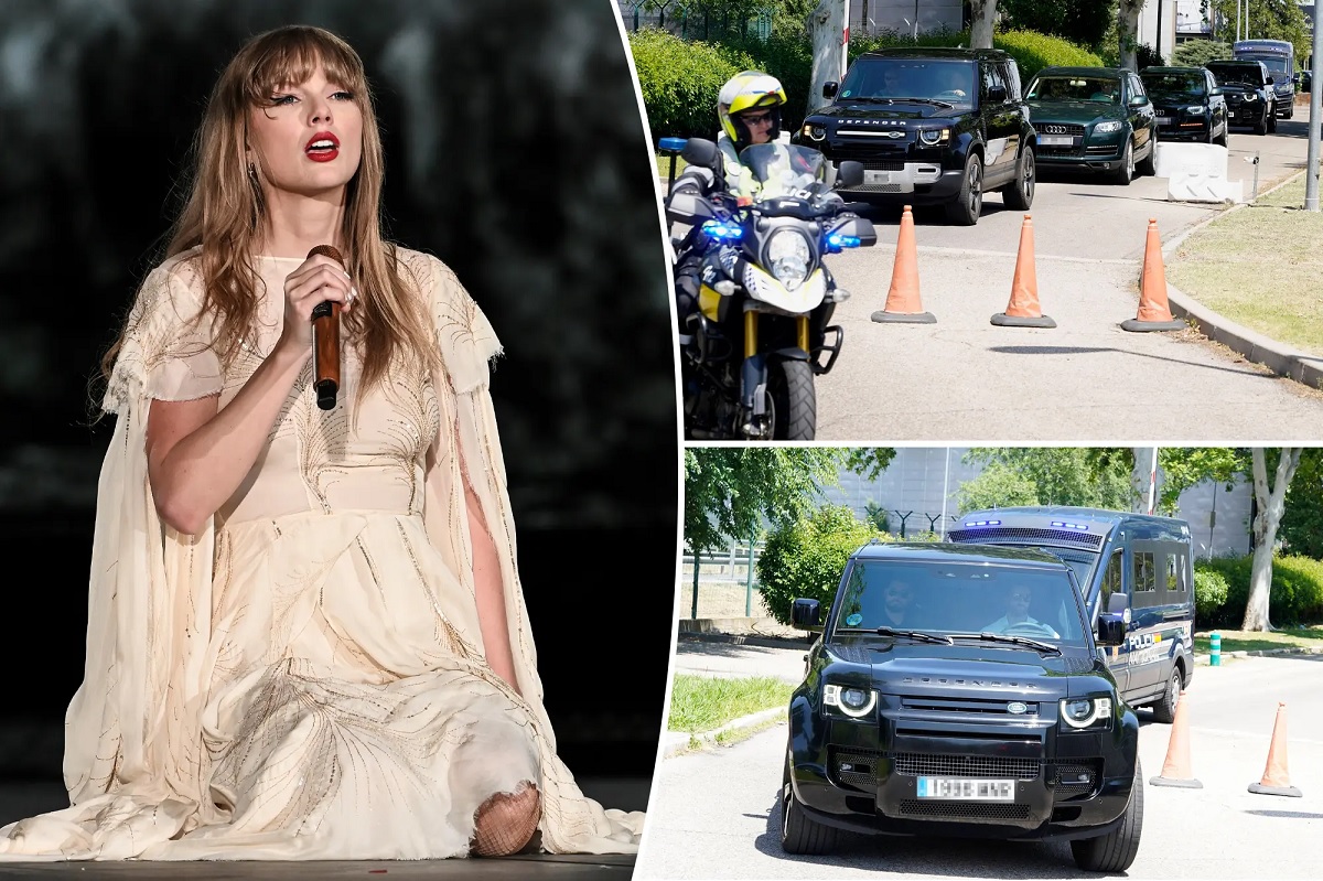 Mystery Unfolds as Taylor Swift Arrives in Madrid Escorted by Motorcade