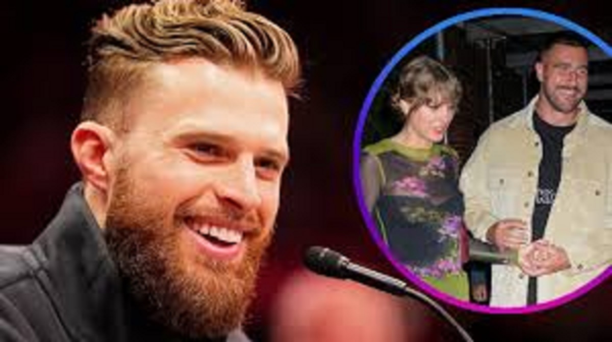Taylor Swift and Travis Kelce enjoy a romantic Lake Como dinner, while Chiefs teammate Harrison Butker faces backlash for 'bigoted' speech quoting her.
