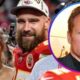 Sam Heughan jokes that he hopes Taylor Swift will 'forget' Travis Kelce when she sees a 'man in a ginger wig'.