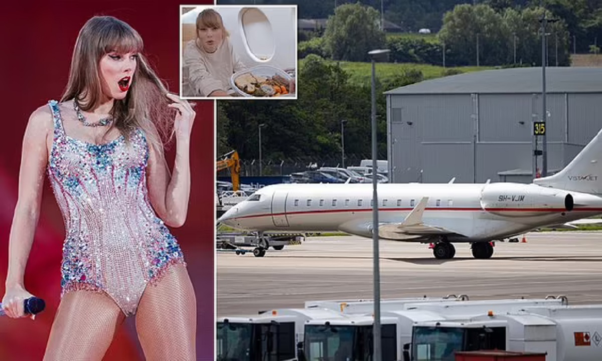 Has Taylor made a Swift arrival? Swifties go into excitement overdrive as mystery private jet lands at Edinburgh airport amid speculation star will arrive early for UK leg of her sell-out Eras tour