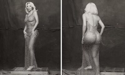 Kim Kardashian's fans are going wild over her extremely sheer dress, noting her striking resemblance to Hollywood sex symbol Marilyn Monroe.