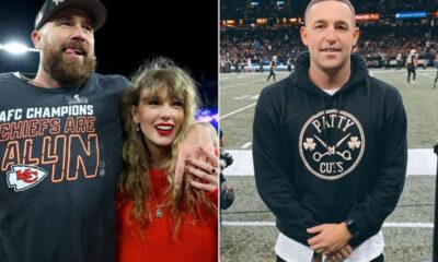 According to Travis Kelce's barber, Taylor Swift is a supportive girlfriend to Kelce and is described as a genuinely nice person.