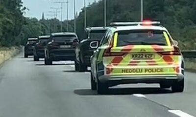 Taylor Swift fans are convinced they have spotted popstar's motorcade overtaking them on Cardiff motorway