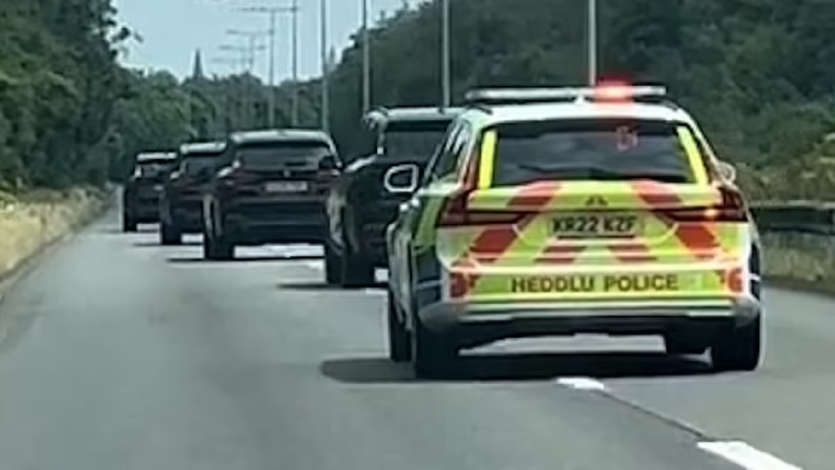 Taylor Swift fans are convinced they have spotted popstar's motorcade overtaking them on Cardiff motorway