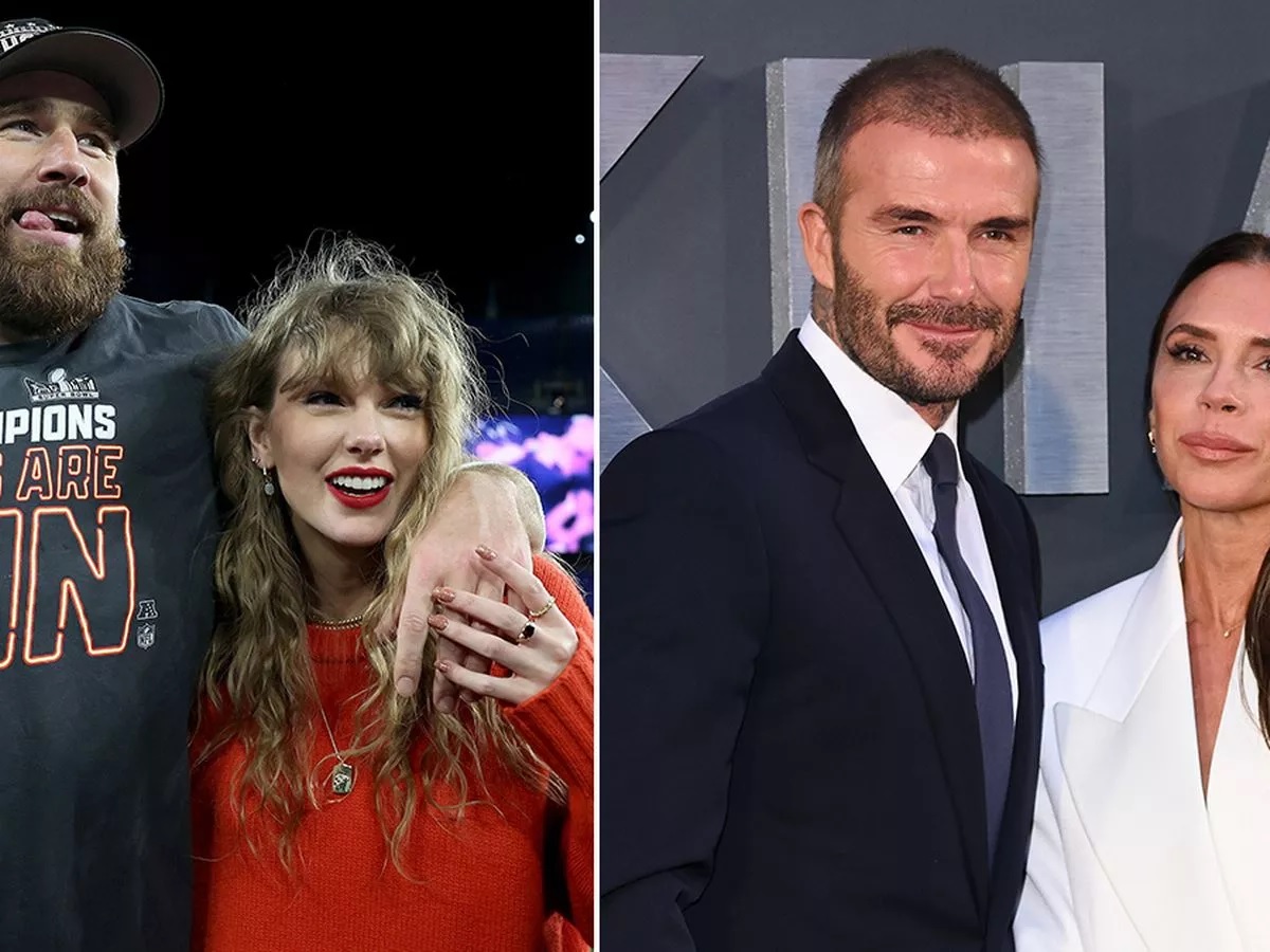 David Beckham tells Taylor Swift 'ridiculous' situation has improved for her and Travis Kelce