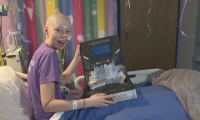 Cancer-fighting nurse seeks to capture Taylor Swift's attention.