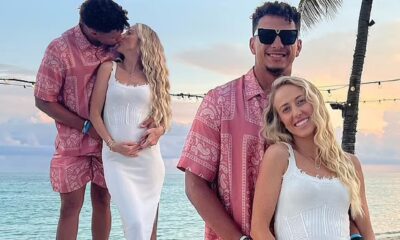  Brittany Proudly Displayed her baby bump on Instagram, with her husband , NFL star Patrick Mahomes tenderly embracing her belly During their family vacation in Hawaii.