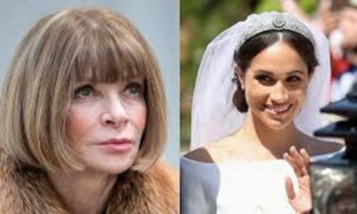 Anna Wintour dismissed allegations Meghan Markle was difficult to work for and issued glowing praise of her wedding gown in a clip that has gone viral on TikTok.
