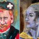Dan Llywelyn made an image of Hall Harry and Meghan which does NOT go well with the former Royals in two Abstract Painted portraits by artists which as generated BIG issue in public. What is the Harry's Saying About It?