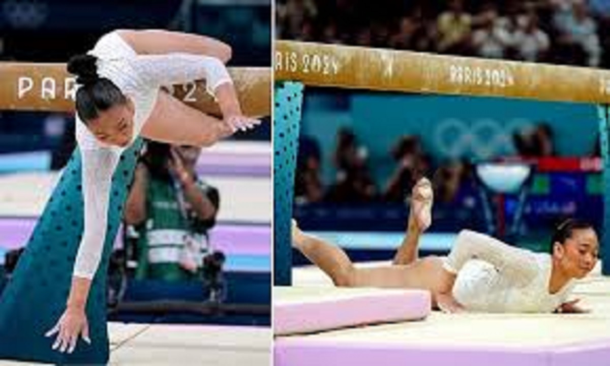 Simone Biles' stunning stumble the gymnastics superstar fell from the