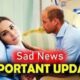 SAD NEWS : Fans are left in tears when Royal Prince William delivers the heartbreaking announcement, “My wife, it’s been… See More