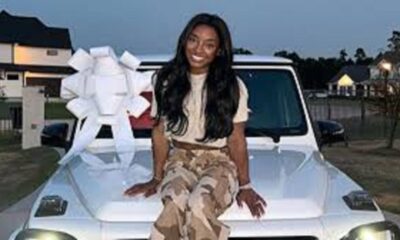 Simone Biles Stuns on Hood of Sparkling White G-Wagon: ‘In with the New, Out with the Old’—See the Glamorous New Ride!"